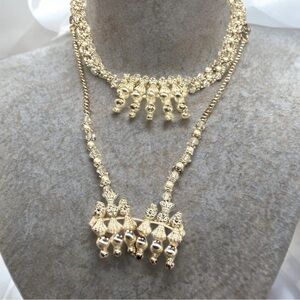 Gold-tone Kundan Choker necklace